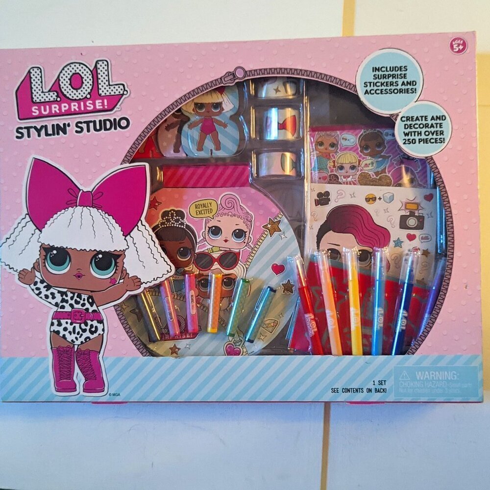 NWT LOL Surprise! Stylin' Studio Collectible Stickers Paper Dolls L.O.L. Easter